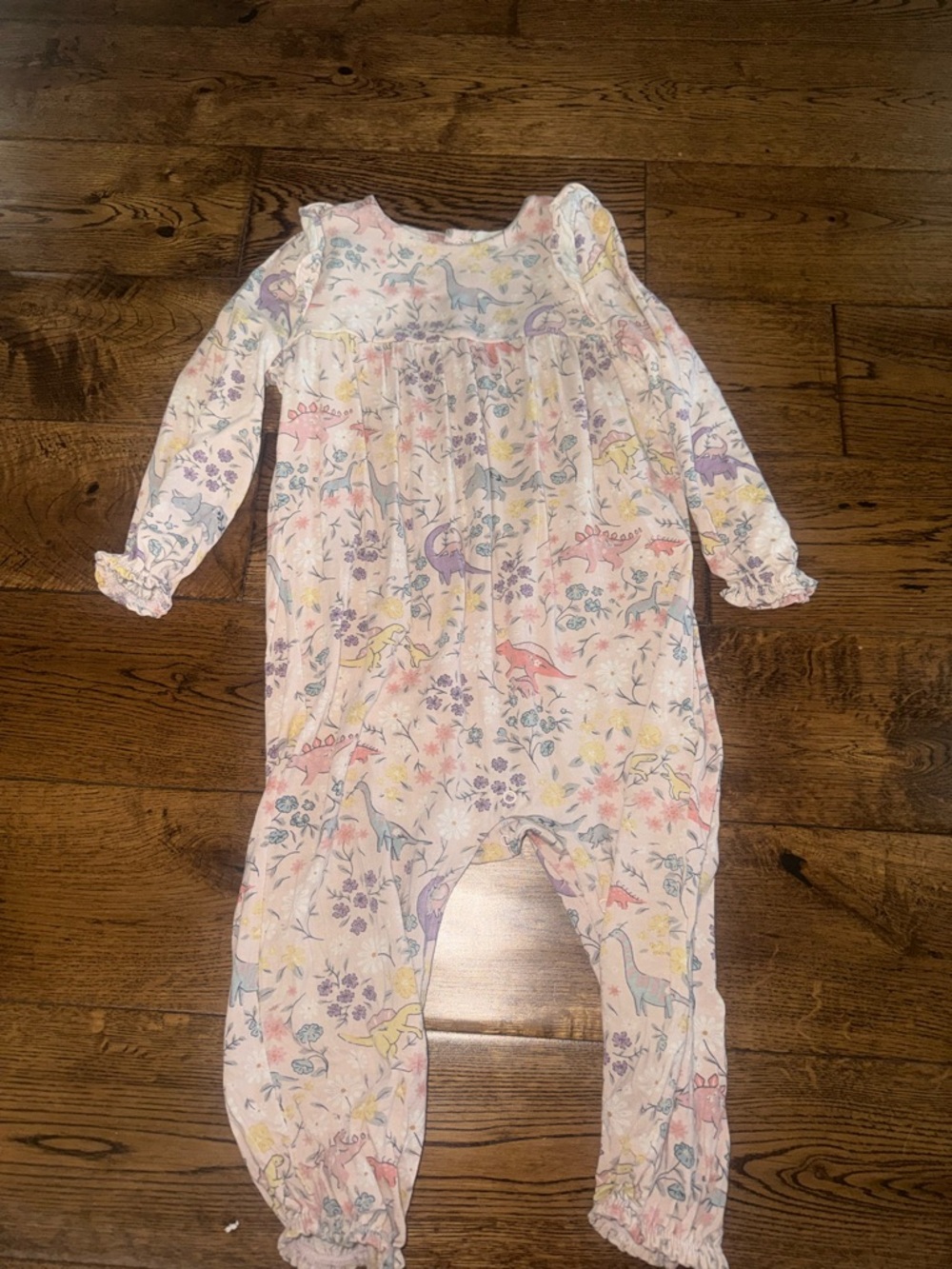 Angel Dear Bamboo Dino Pink Romper 18/24 Month